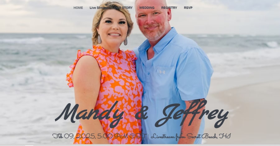 Mandy & Jeffrey - Wix Wedding Examples Tobias Becs – Wix Website Example