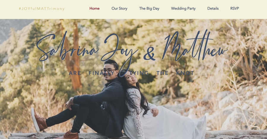 Meet the Cornejos - Wix Wedding Examples Tobias Becs – Wix Website Example