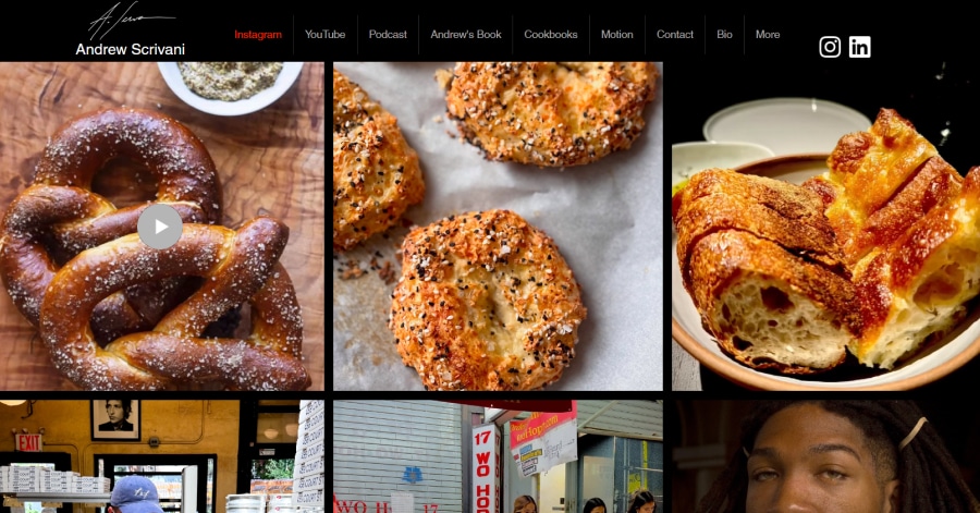 Calvin Pausania Wix Website Example