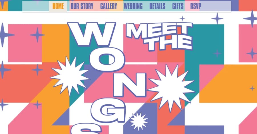 Wongs - Wix Wedding Examples Leesha Williams Wix Website Example