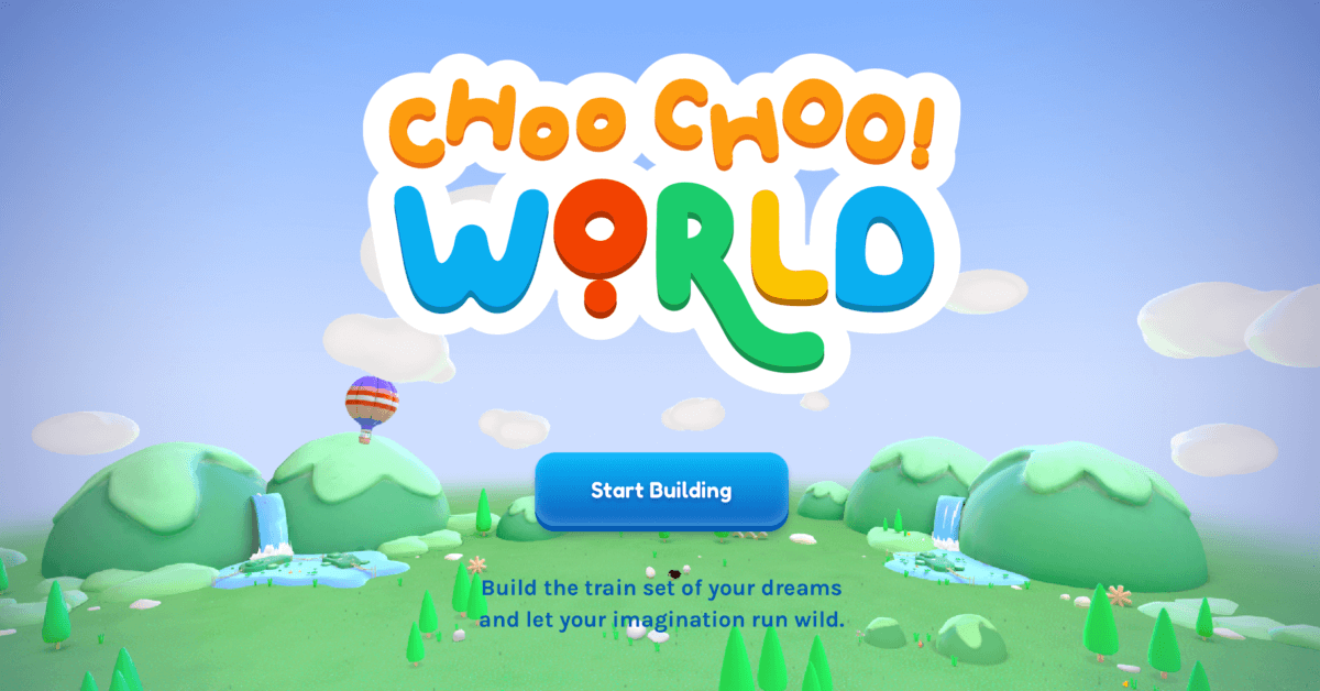 choo choo world - playful website examples