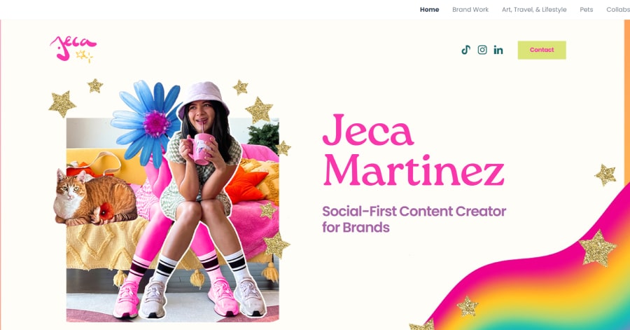 jeca martinez - virtual assistant website example