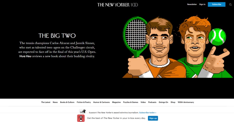 the new yorker - culture website examples