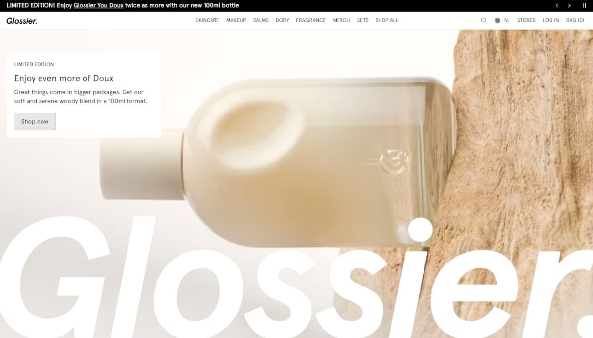 Best Call To Action Websites_Glossier
