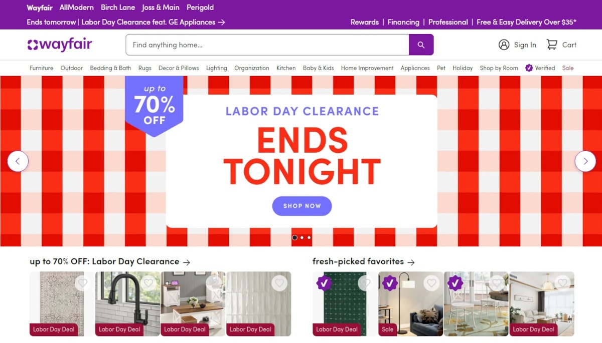 Best Lead Generation Websites_Wayfair