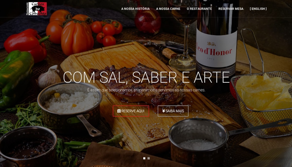 Best Restaurant Websites_Carnes Do Convento