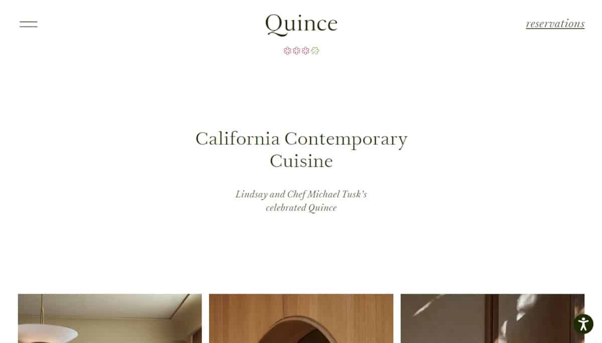 Best Restaurant Websites_Quince