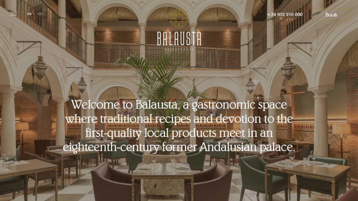 Best Restaurant Websites_Restaurante Balausta