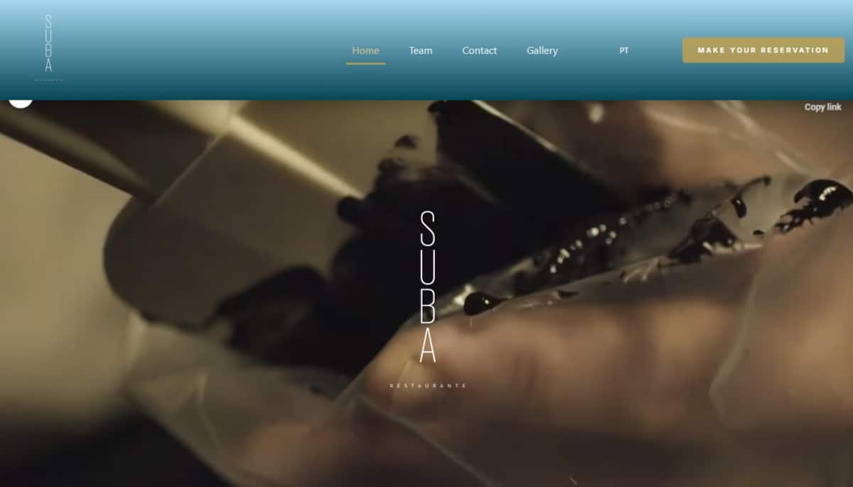 Best Restaurant Websites_SUBA Restaurante