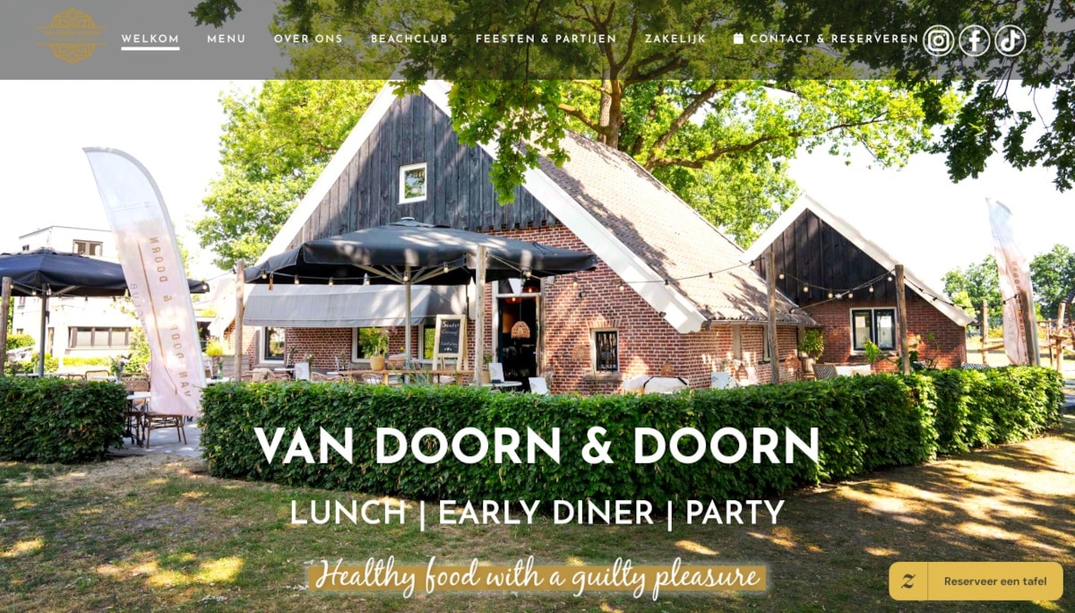 Best Restaurant Websites_Van Doorn And Doorn