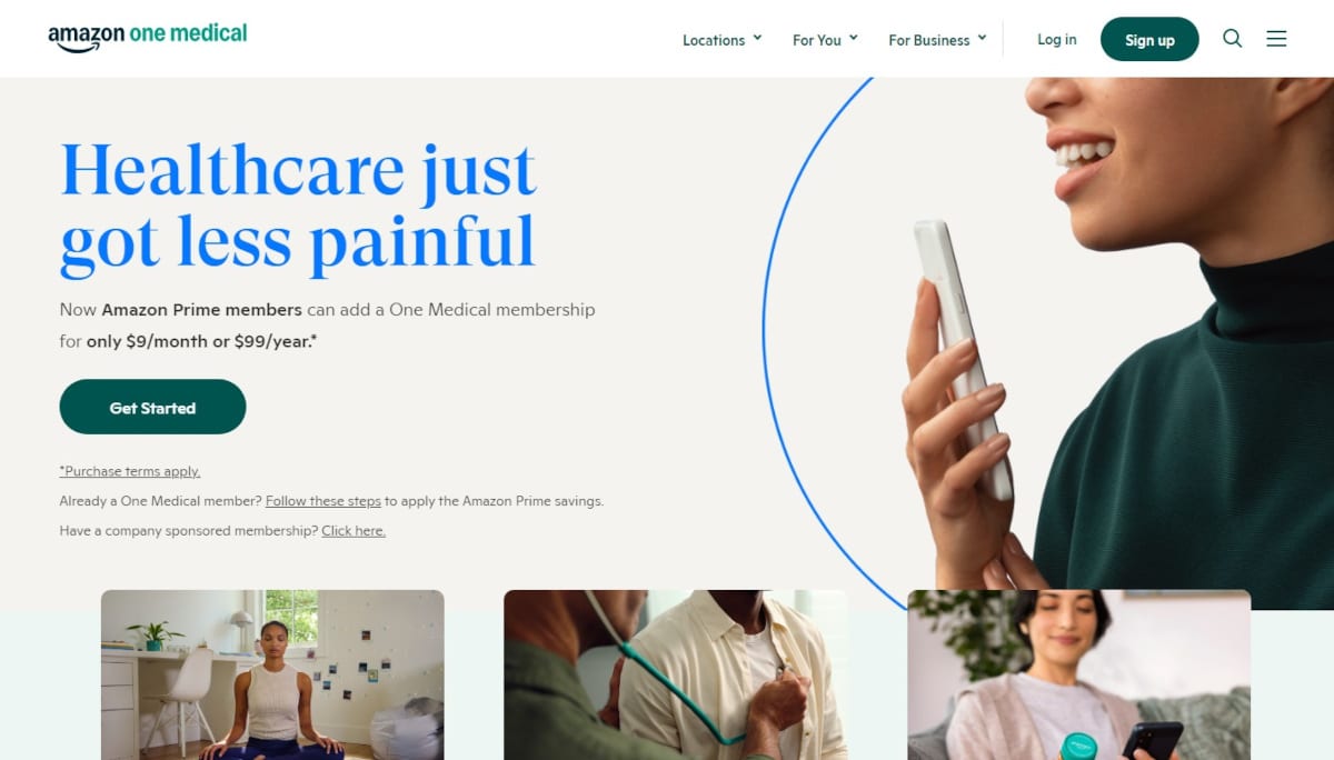 Best White Web Design_Amazon One Medical