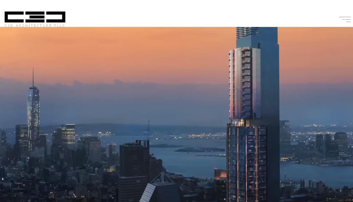 Best White Web Design_C3D Architecture