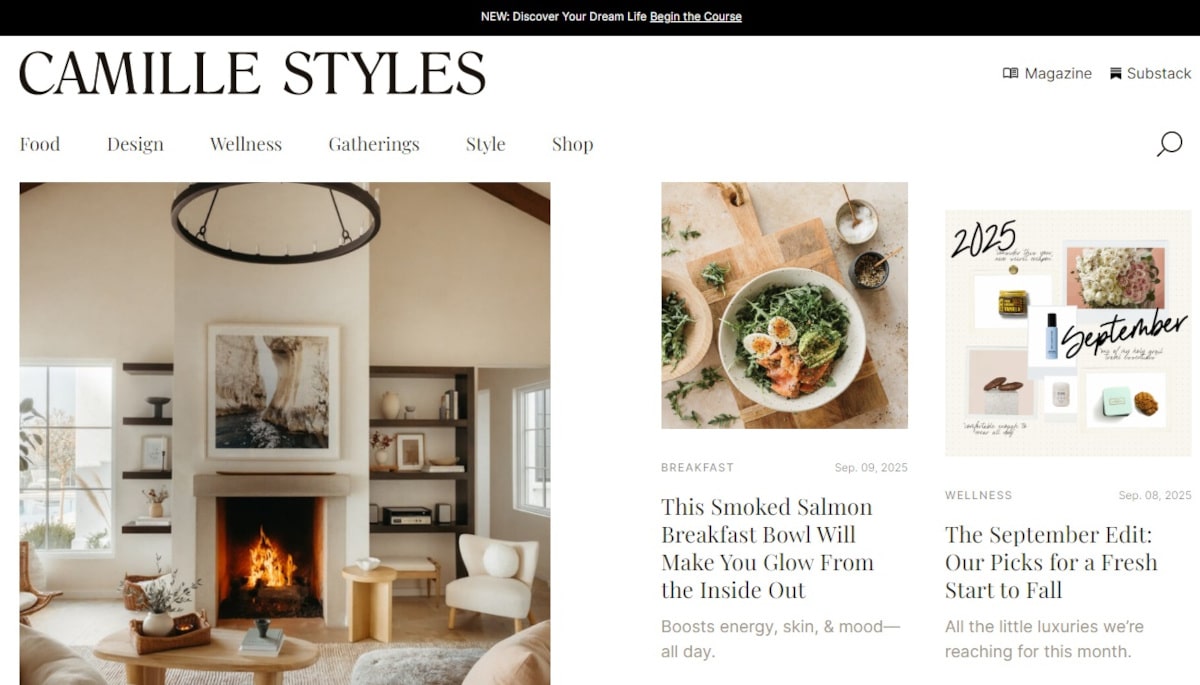 Best White Web Design_Camille Styles