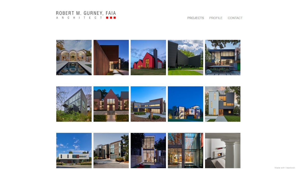 Best White Web Design_Robert M Gurney FAIA