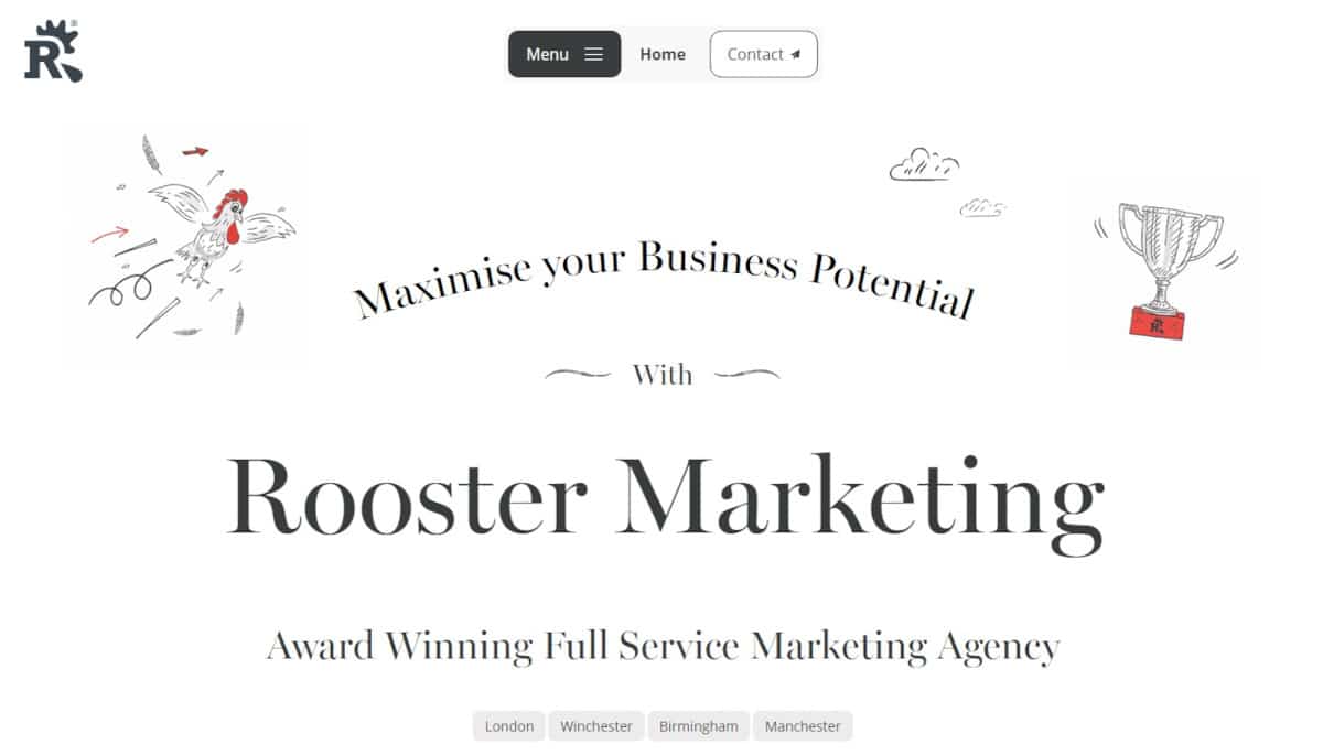 Best White Web Design_Rooster Marketing