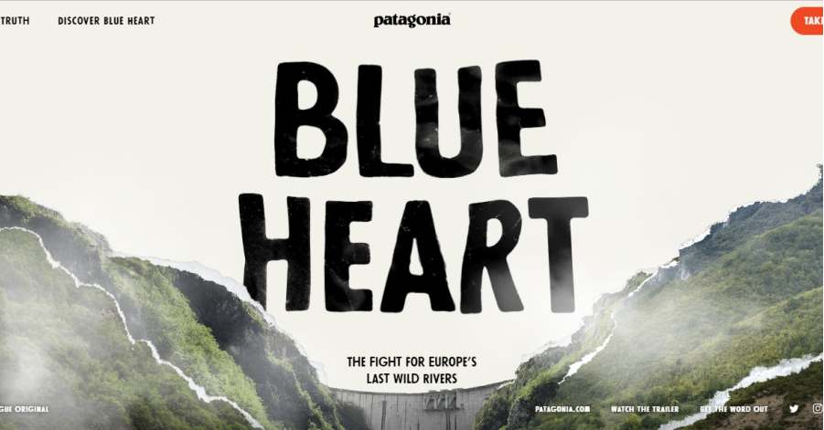 Blue Heart - Microsite Example Joy Corrigan - Model Website Examples