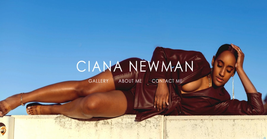 Ciana Newman - Model Website Examples