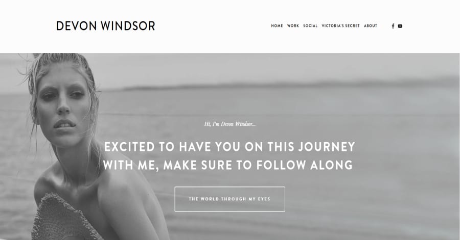 Fabio - Model Website Example