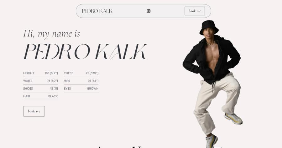 Pedro Kalk - Model Webites Pedro Kalk - Model Website Example