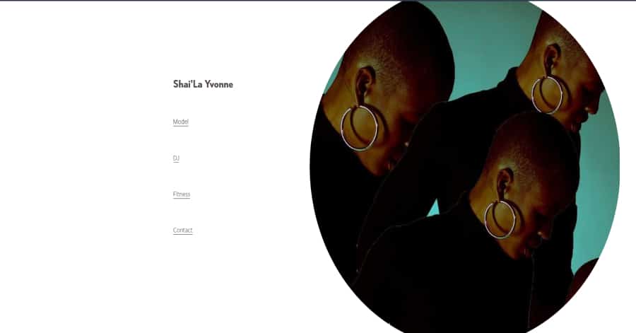Shaila Yvonne - Model Website Examples