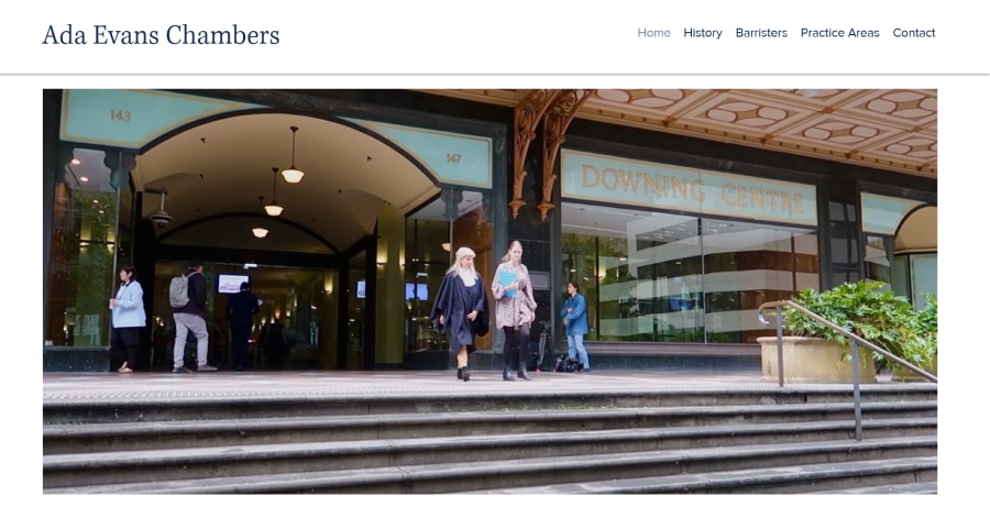 Ada Evans Chambers - Wix Law Firm Websites