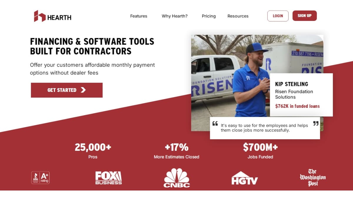 Best App Landing Pages_Hearth