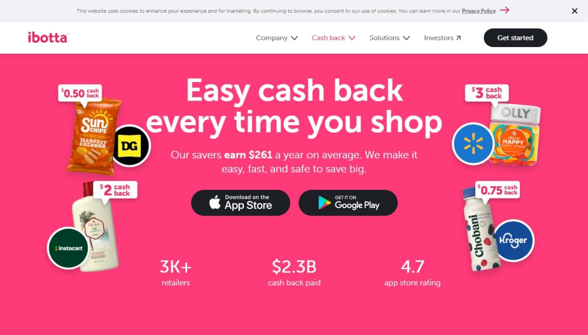 Best App Landing Pages_Ibotta