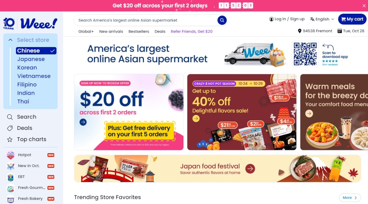 Best App Landing Pages_Weee