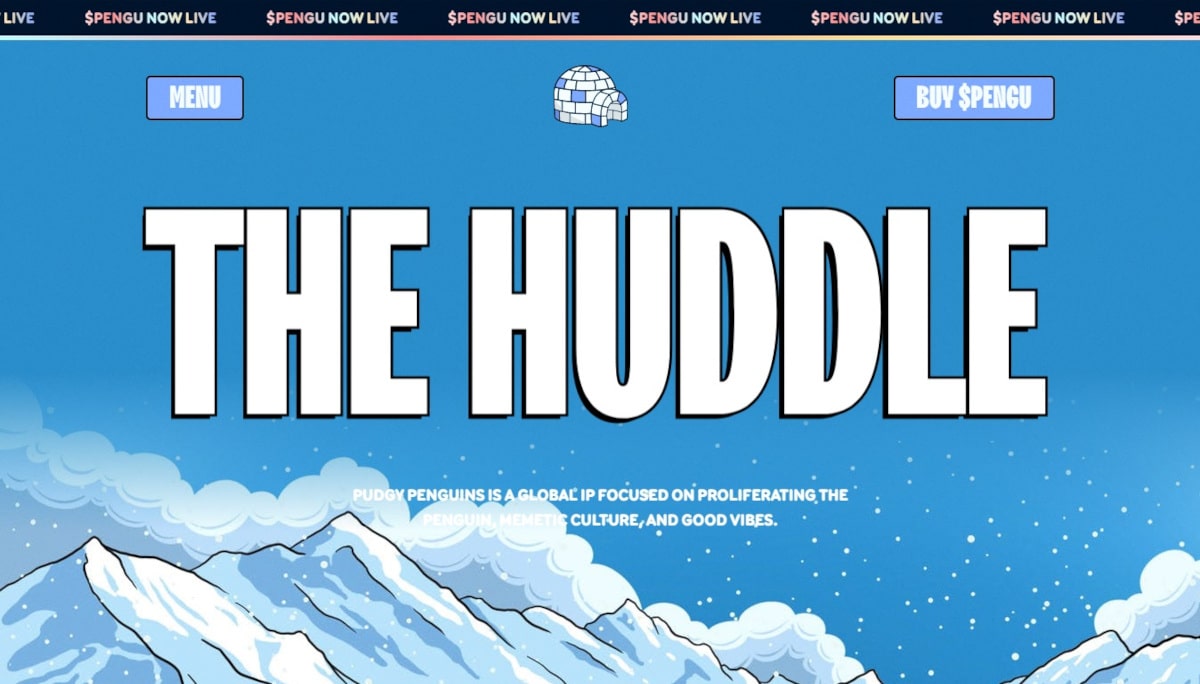 Best Blue Websites_Pudgy Penguins