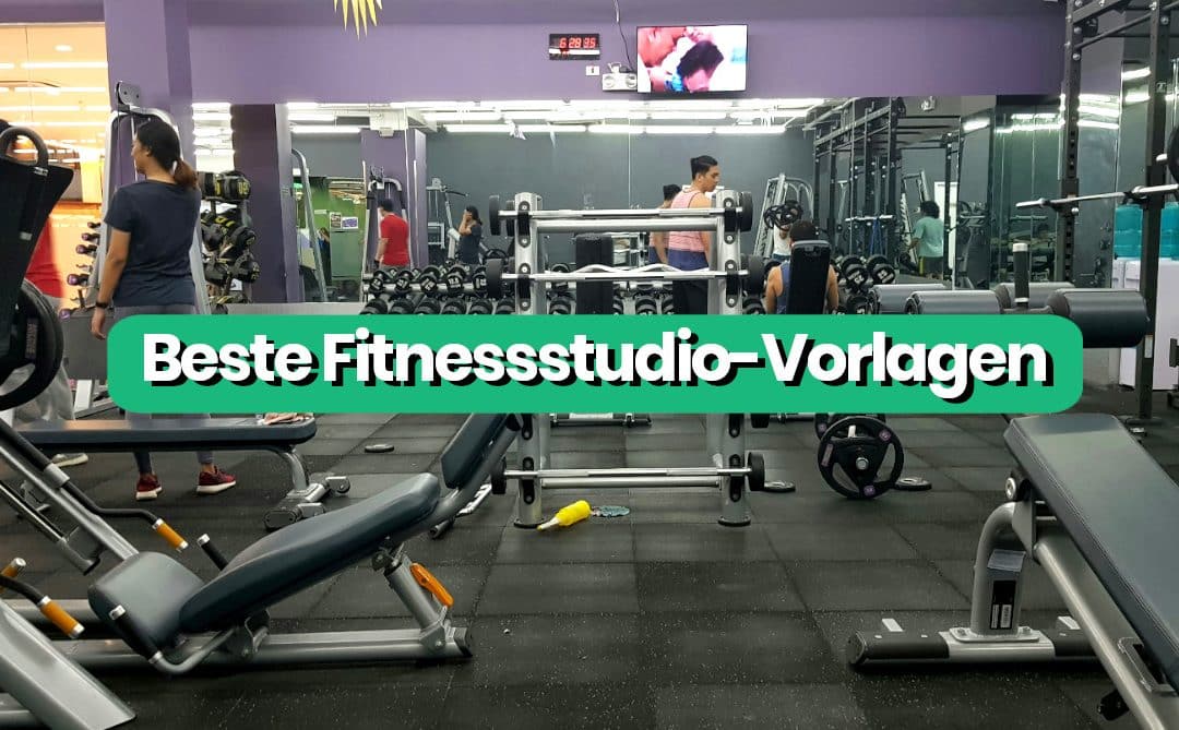 Beste Fitnessstudio-Vorlagen 2025 | 35 Beispiele