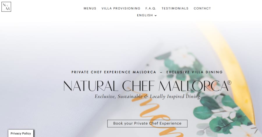 Chef Mallorca - Divi Restaurant Websites
