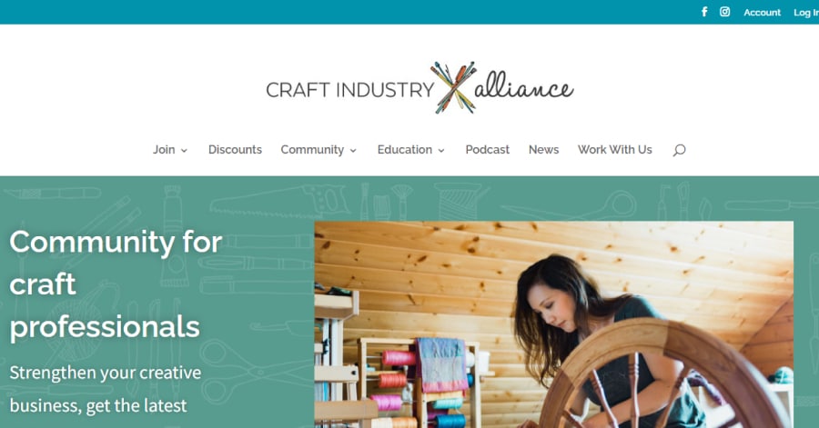 Craft Industry Alliance - Divi Artist Websites