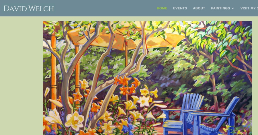 David Welch - Divi Artist Websites