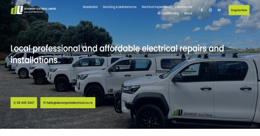 puckett electric - electrician website example
