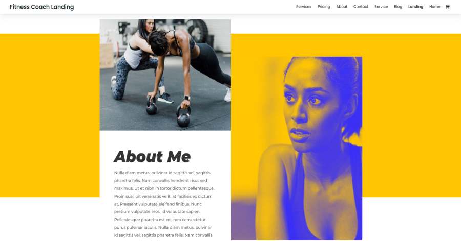 Fitness Coach Landing