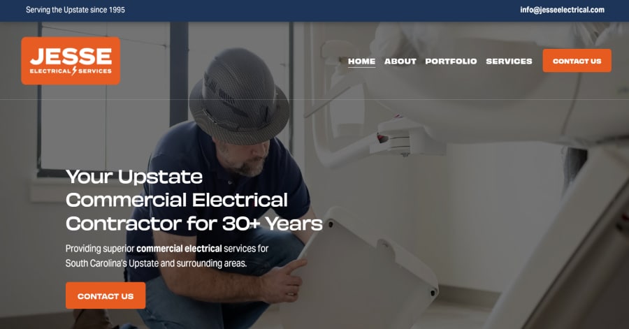 puckett electric - electrician website example