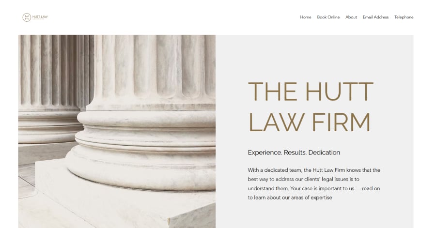 The Hutt Law Firm - Wix Law Firm Websites