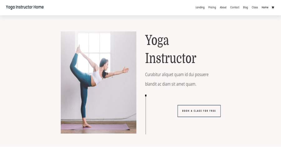 Yoga Instructor Home