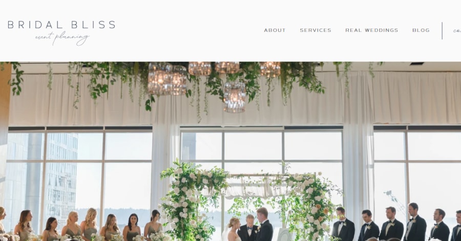 Bridal Bliss - Event Planner Website Examples