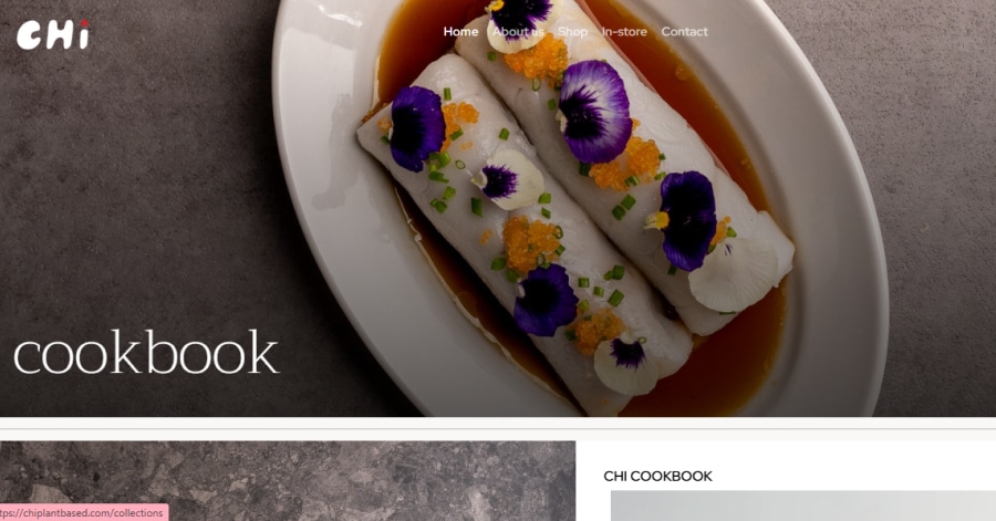 Chi - Vegan Restaurant Website Examples