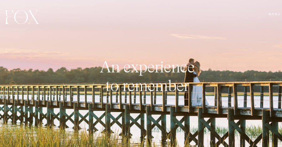 Fox Events - Event Planner Website Examples