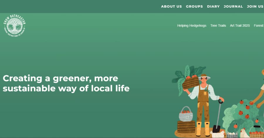 Grow Batheaston - Squarespace Chartiy Website Examples