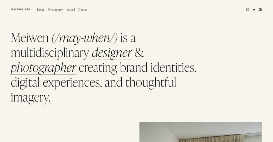 Meiwen See - Squarespace Photography Websites