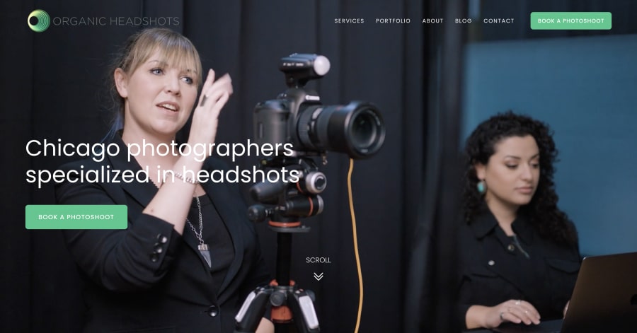 Organic Headshots - Squarespace Photography Websites