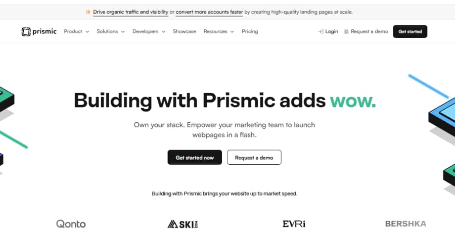Prismic - Isometric Website Examples