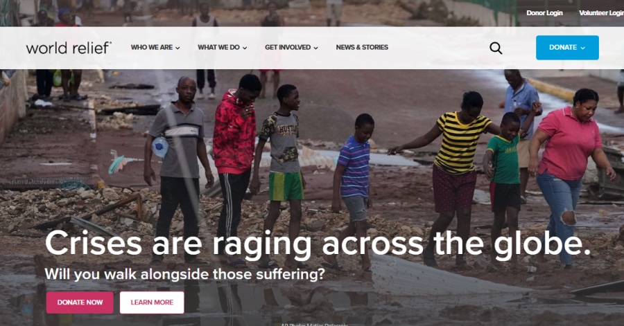 World Relief - Squarespace Chartiy Website Examples