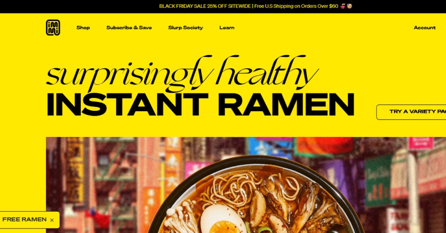 immieats - Vegan Restaurant Website Examples
