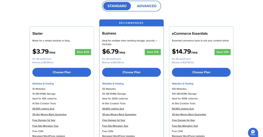 Bluehost Pricing
