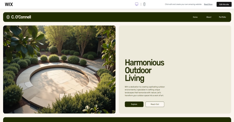 C. O'Connell - Landscaping Website Templates Russo - Video Website Template