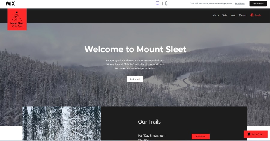 Mount Sleet - Adventure Website Templates Russo - Video Website Template